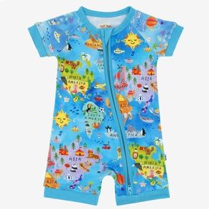 Little Sleepies Around The World Shorty Zippy